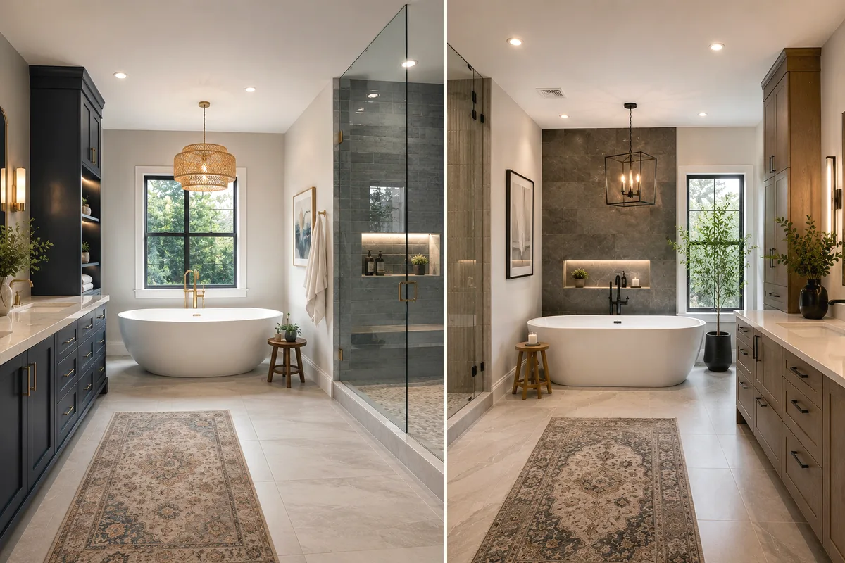 Finished Punta Gorda bathroom remodeling complete room with coordinated professional finishes
