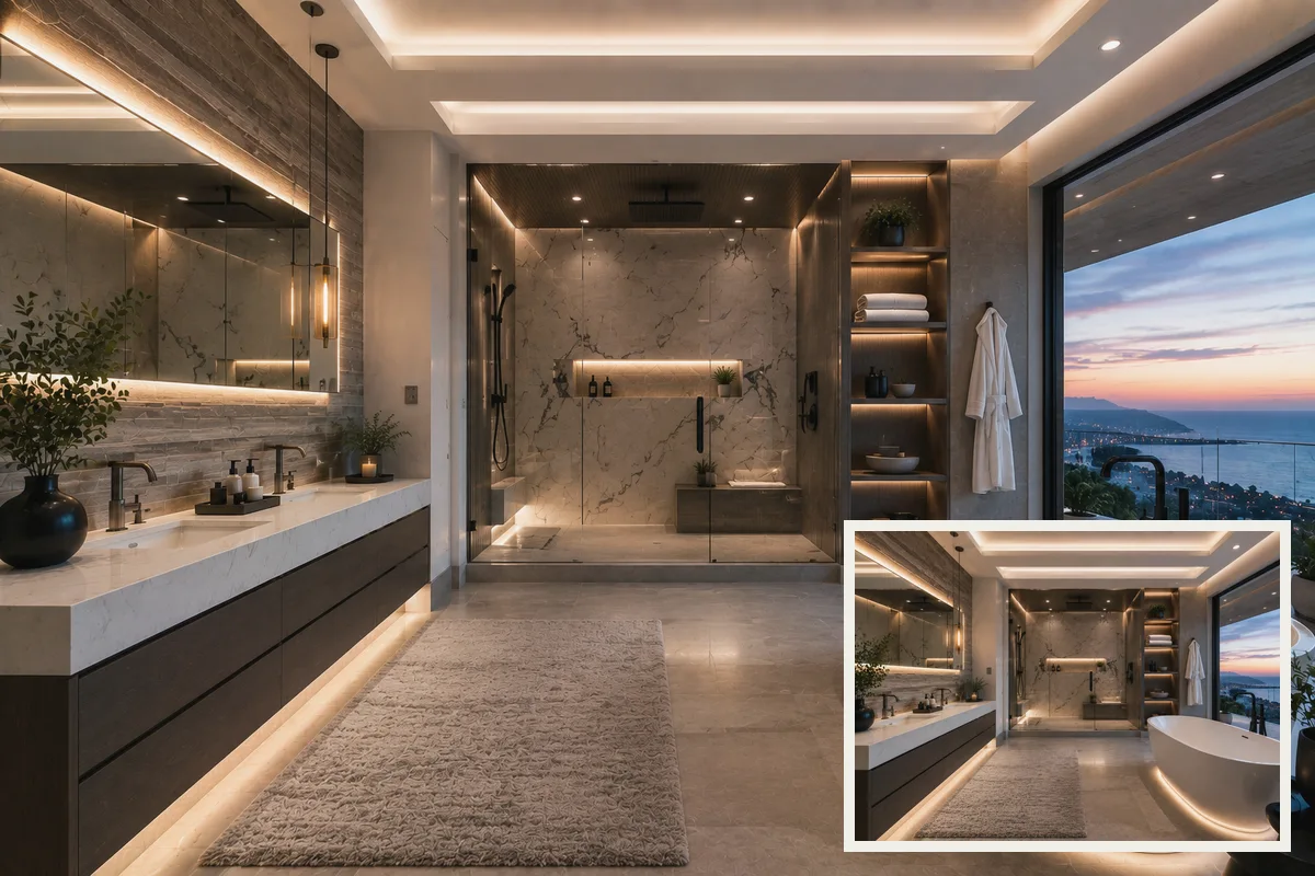 Finished Rotonda West bathroom remodeling connected scope with coordinated professional finishes