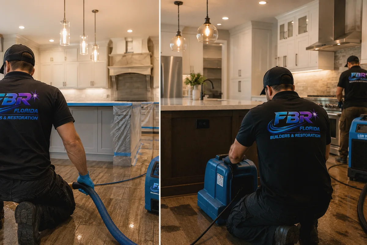 Kitchen remodeling detail for Charlotte County showing coordinated finished-room work