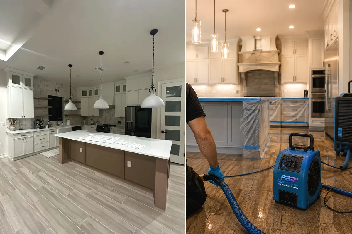 Kitchen remodeling detail for Englewood showing coordinated finished-room work
