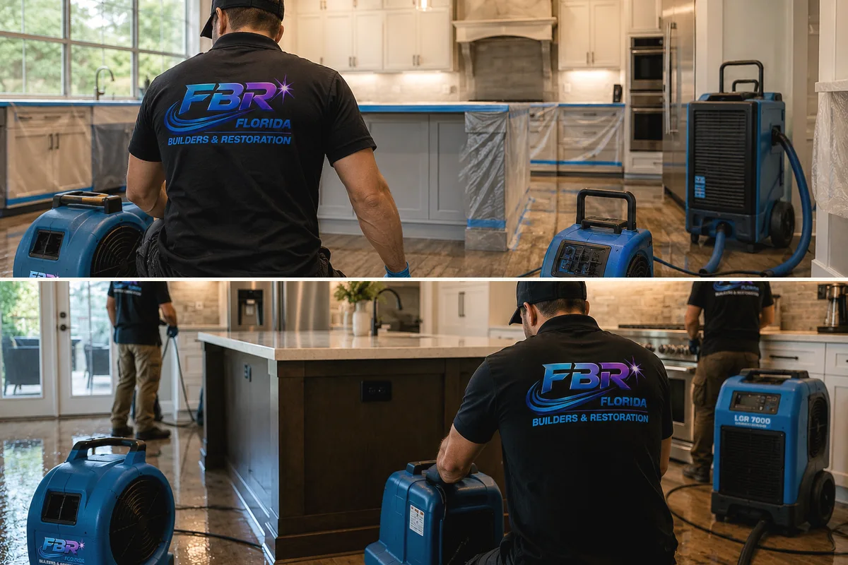Kitchen remodeling detail for Sarasota and Charlotte Counties showing coordinated finished-room work