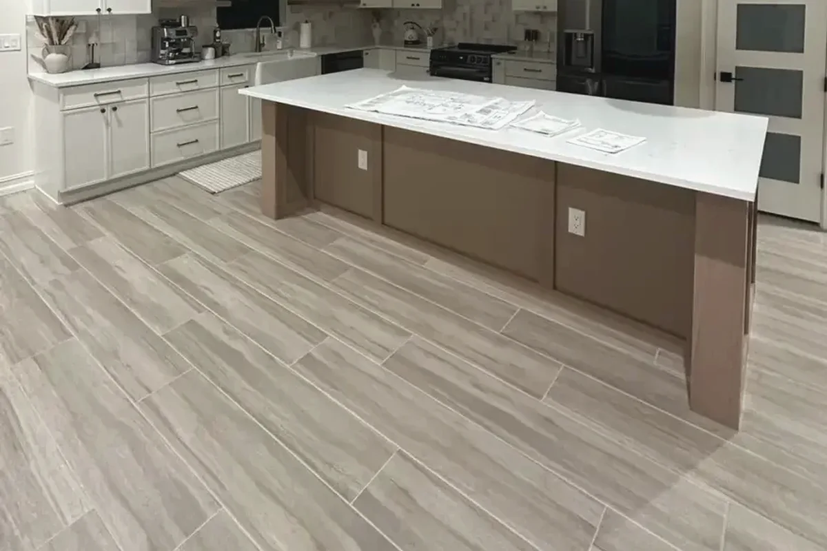 Kitchen remodeling detail for North Port showing coordinated finished-room work