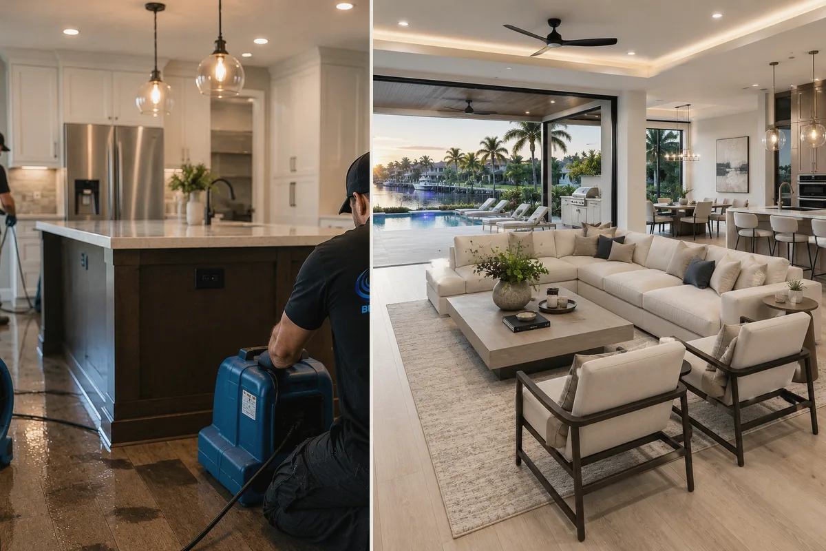 Kitchen remodeling detail for North Port showing coordinated finished-room work