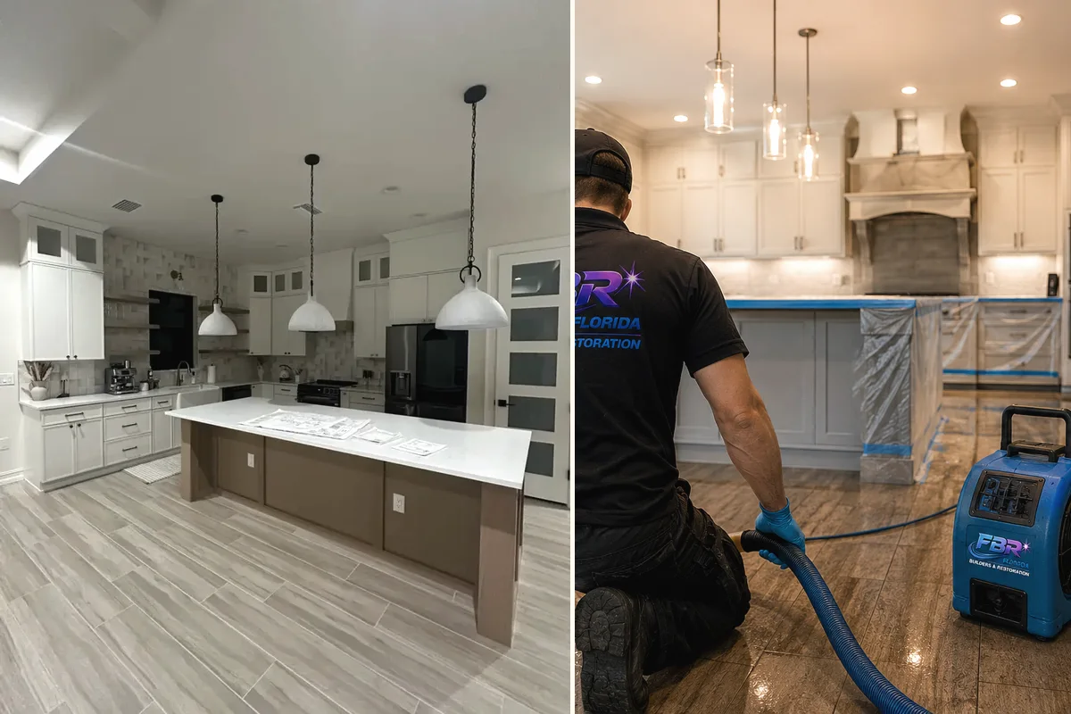 Kitchen remodeling detail for Port Charlotte showing coordinated finished-room work