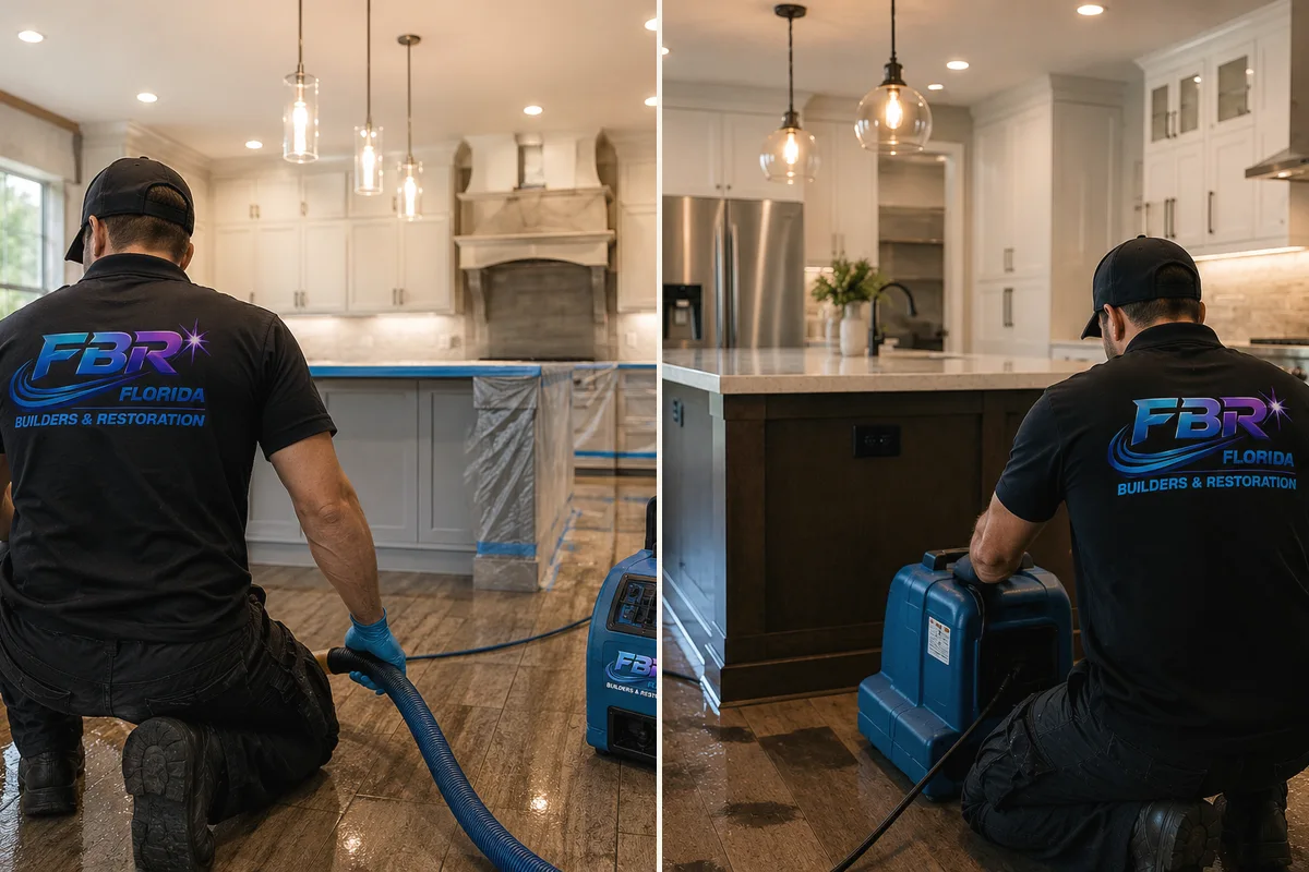 Kitchen remodeling detail for Punta Gorda showing coordinated finished-room work