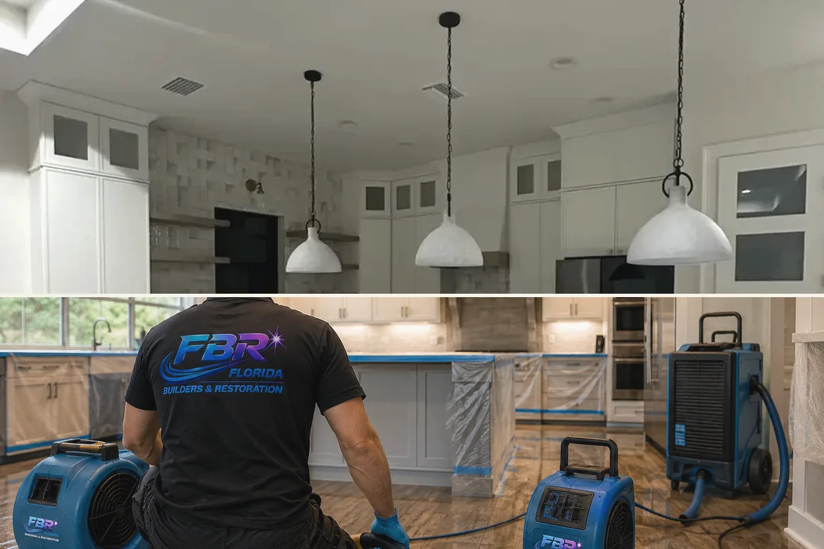 Kitchen remodeling detail for Punta Gorda showing coordinated finished-room work