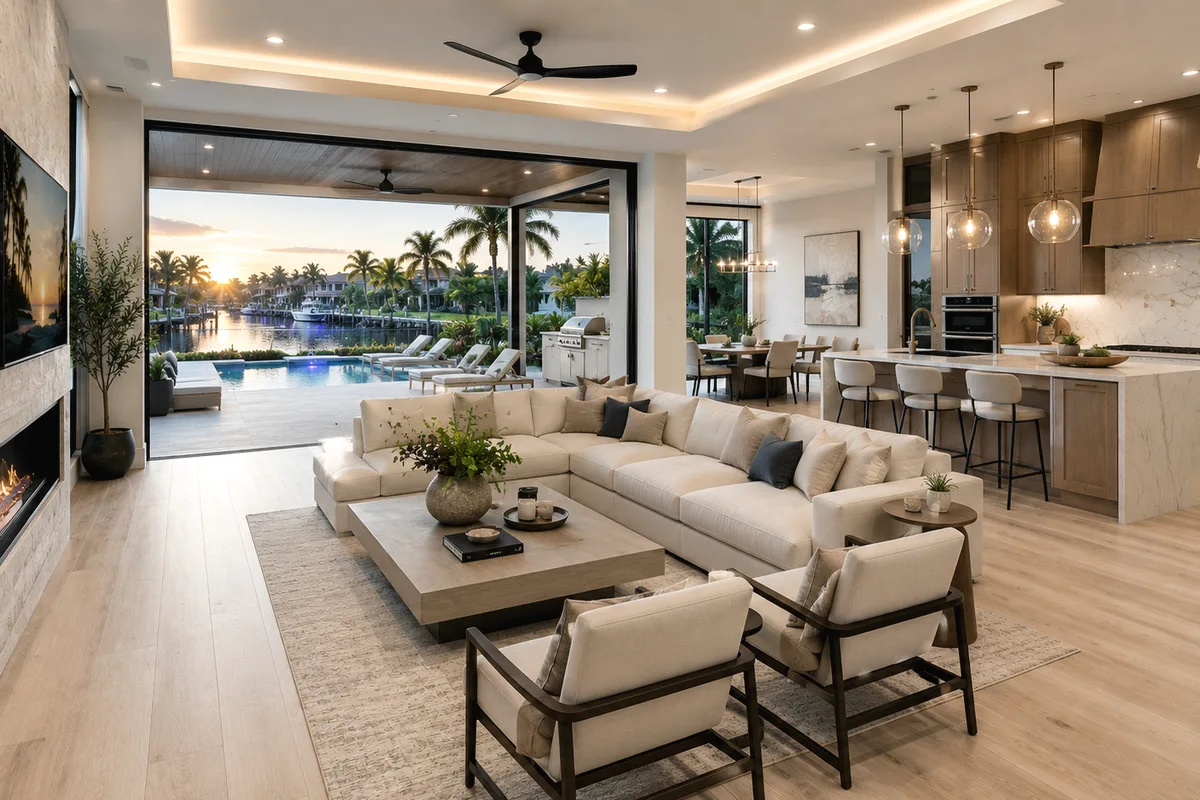 Kitchen remodeling detail for Sarasota County showing coordinated finished-room work