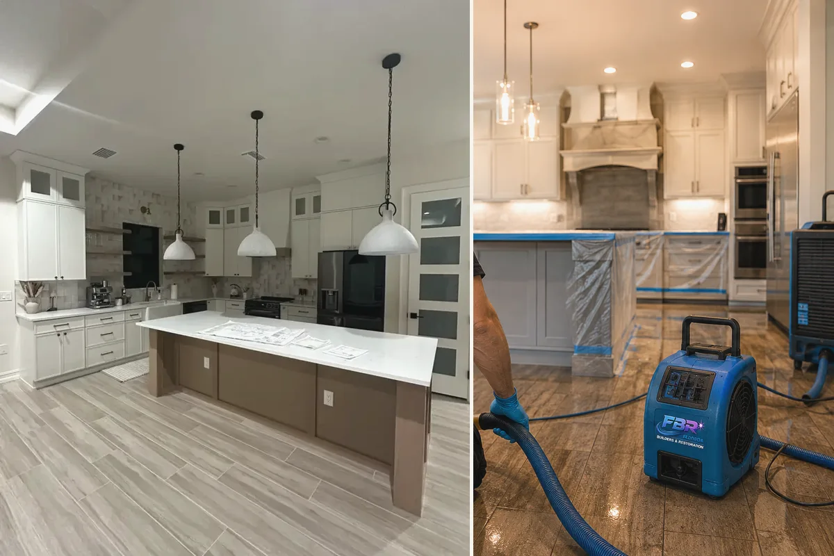Kitchen remodeling detail for Sarasota County showing coordinated finished-room work