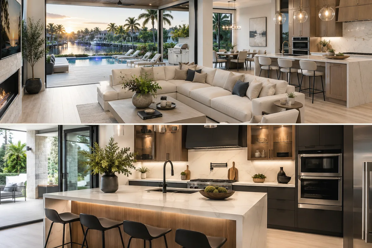 Kitchen remodeling detail for Sarasota showing coordinated finished-room work