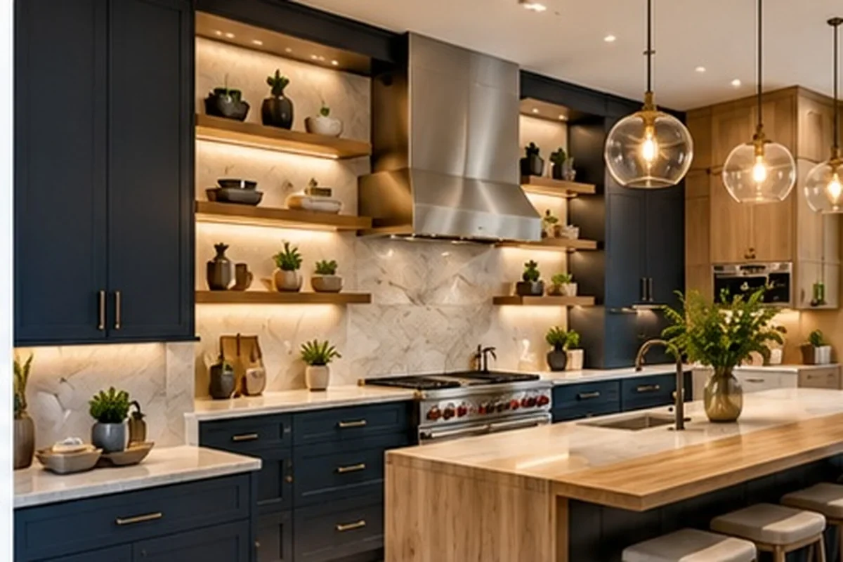 Kitchen remodeling detail for Venice showing coordinated finished-room work