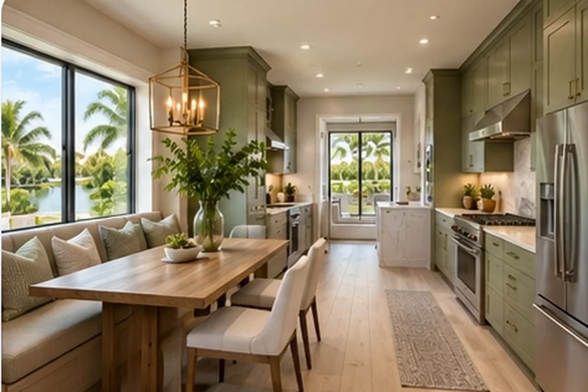 Kitchen remodeling detail for Sarasota and Charlotte Counties showing coordinated finished-room work