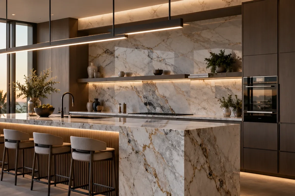 Kitchen remodeling detail for Sarasota County showing coordinated finished-room work