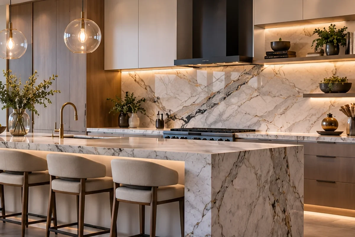 Kitchen remodeling detail for Sarasota and Charlotte Counties showing coordinated finished-room work