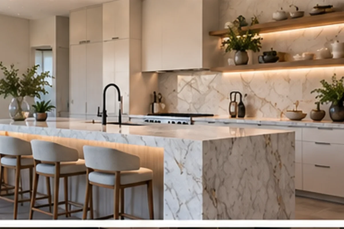 Kitchen remodeling detail for North Port showing coordinated finished-room work
