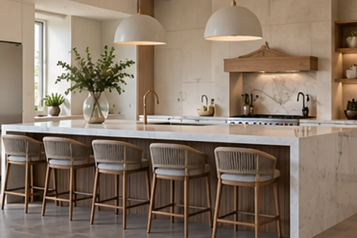 Kitchen remodeling detail for Venice showing coordinated finished-room work