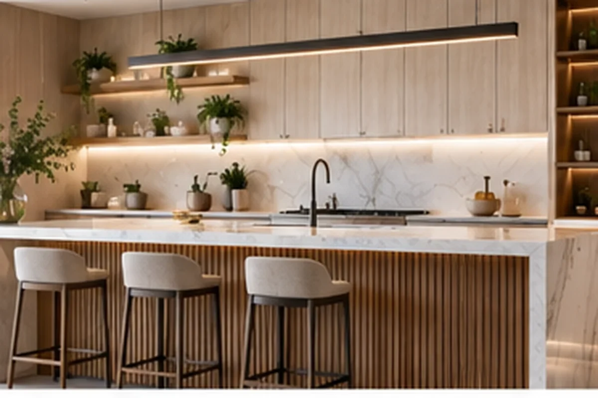 Kitchen remodeling detail for Sarasota showing coordinated finished-room work