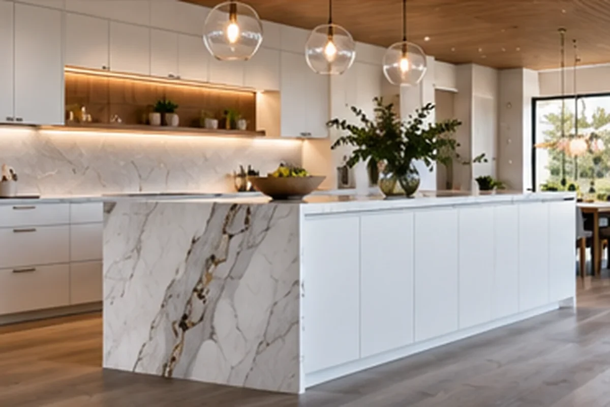 Kitchen remodeling detail for Venice showing coordinated finished-room work