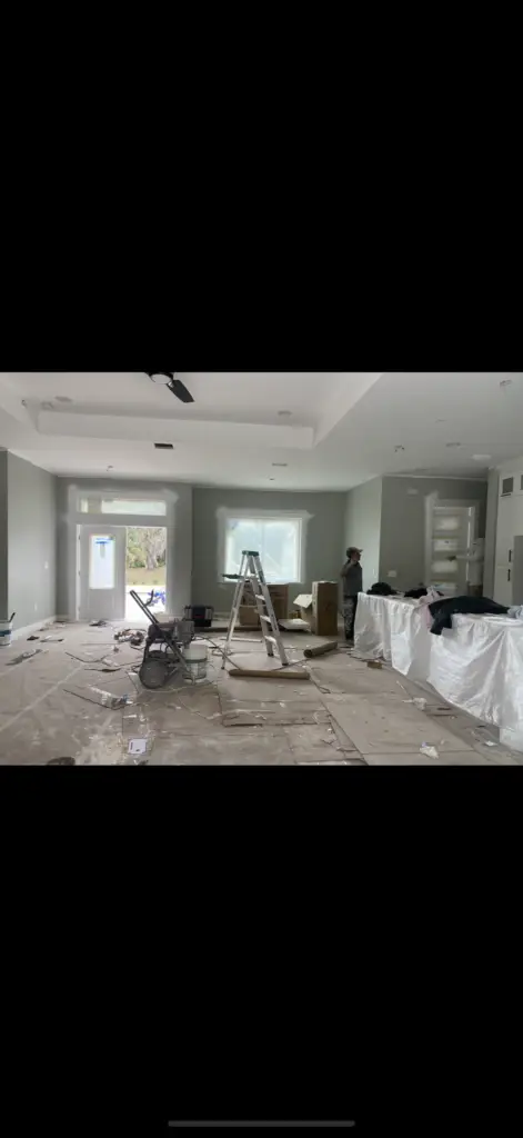 Interior painting and finishing project in Southwest Florida
