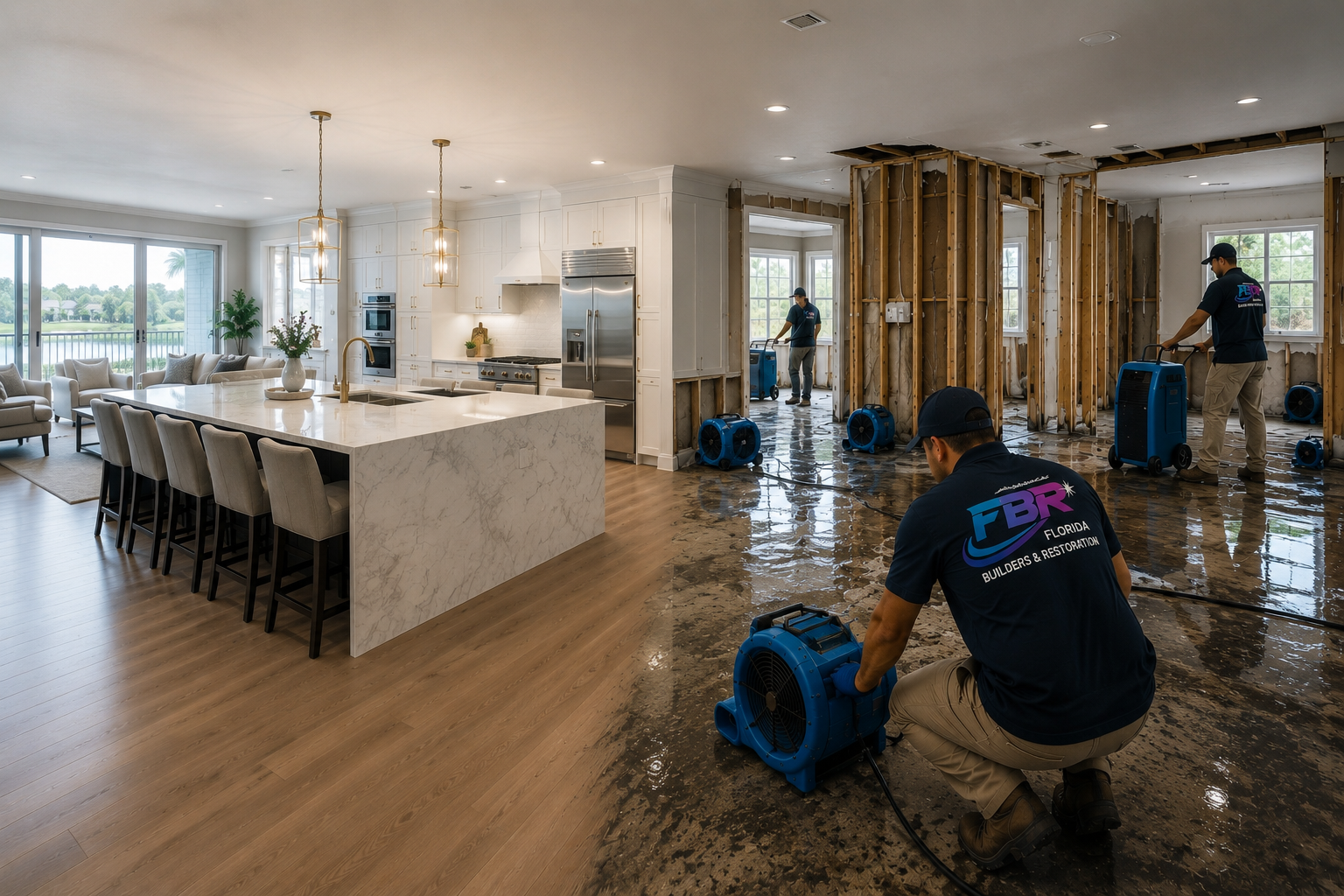 Florida Builders and Restoration water damage restoration home remodeling remodeling contractor Sarasota County Charlotte County Southwest Florida
