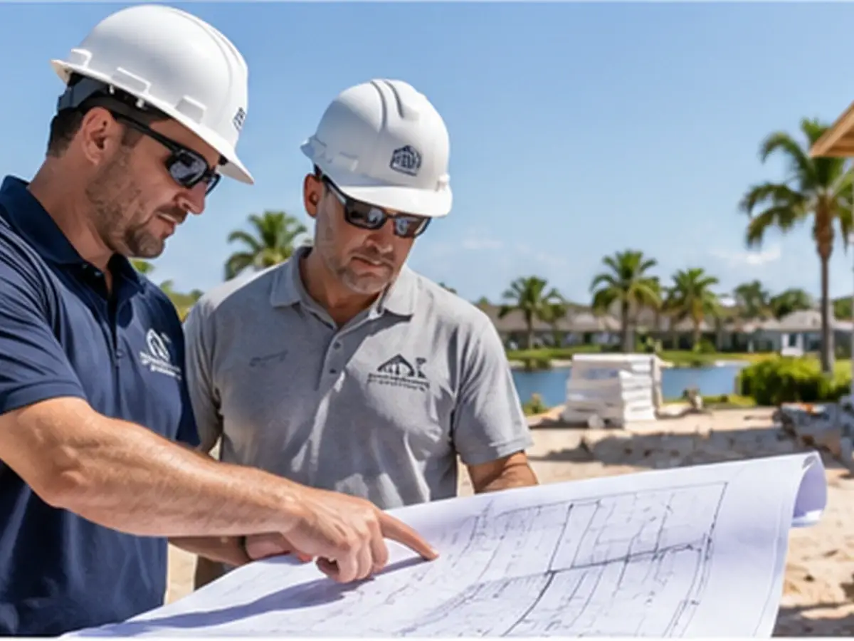 Construction planning and blueprint review for a Florida building project
