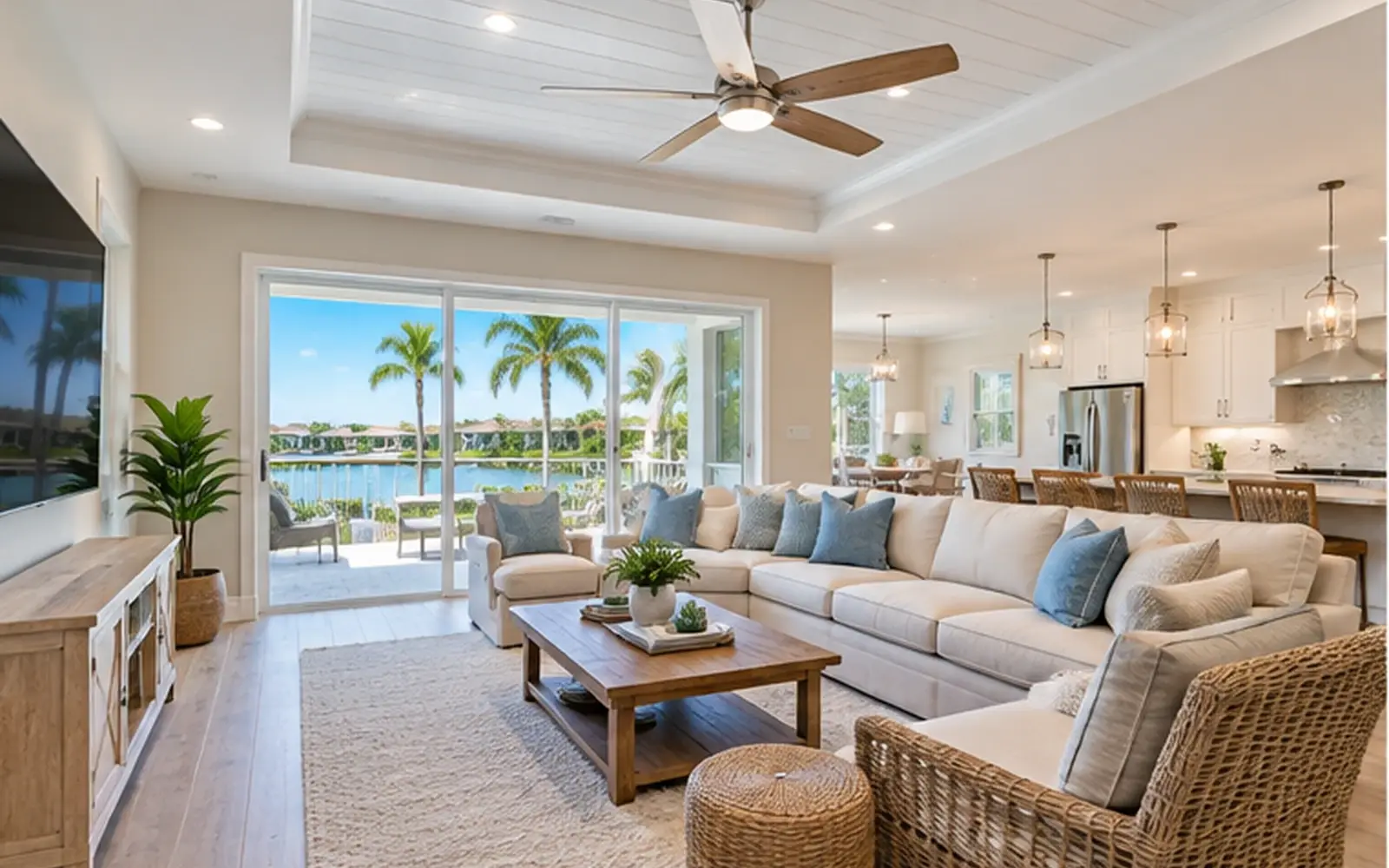 A finished Southwest Florida living space after home remodeling