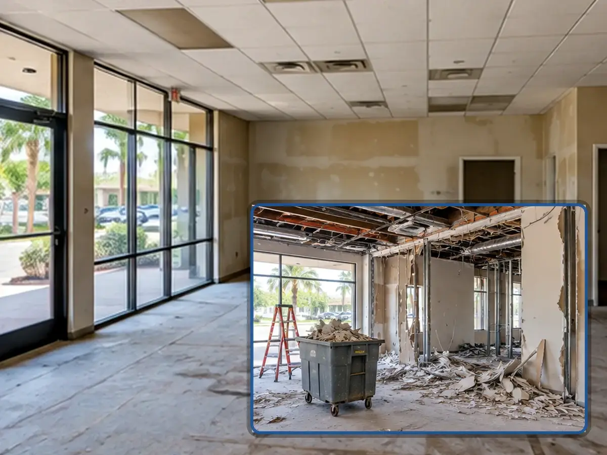 Existing office conditions and selective renovation work