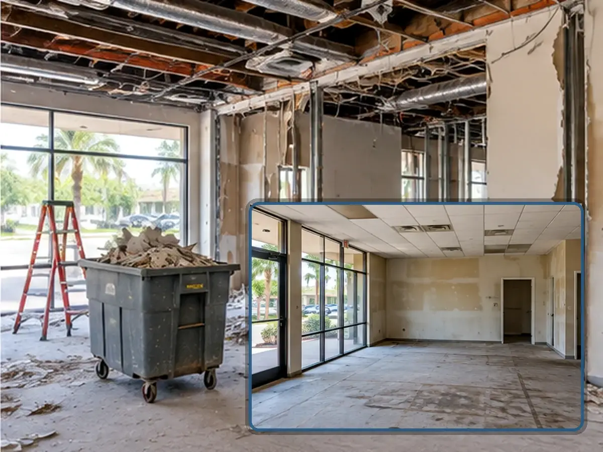 Selective demolition during a tenant improvement project